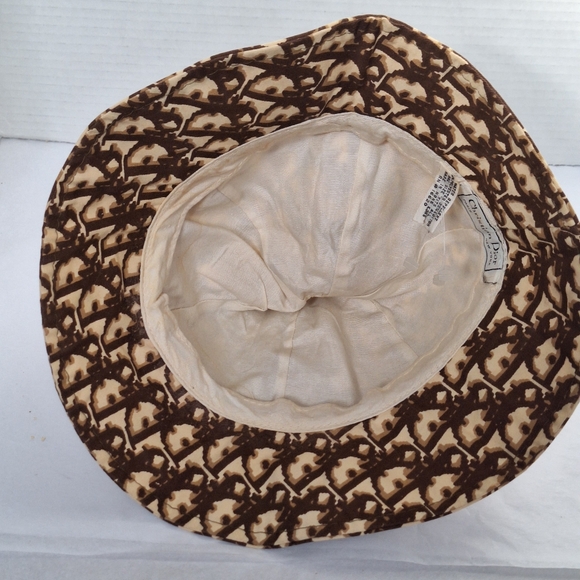 Christian Dior tan brown vintage 1970’s Dior bucket hat - Picture 6 of 12
